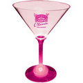 10 Oz. Martini Glass w/ Light Up Contrast Standard Stem